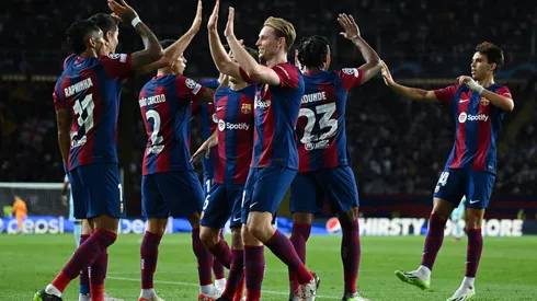 Jugadores del Barcelona.