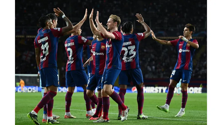 Jugadores del Barcelona.