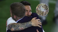 David Beckham y Lionel Messi.