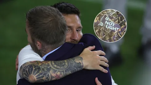 David Beckham y Lionel Messi.