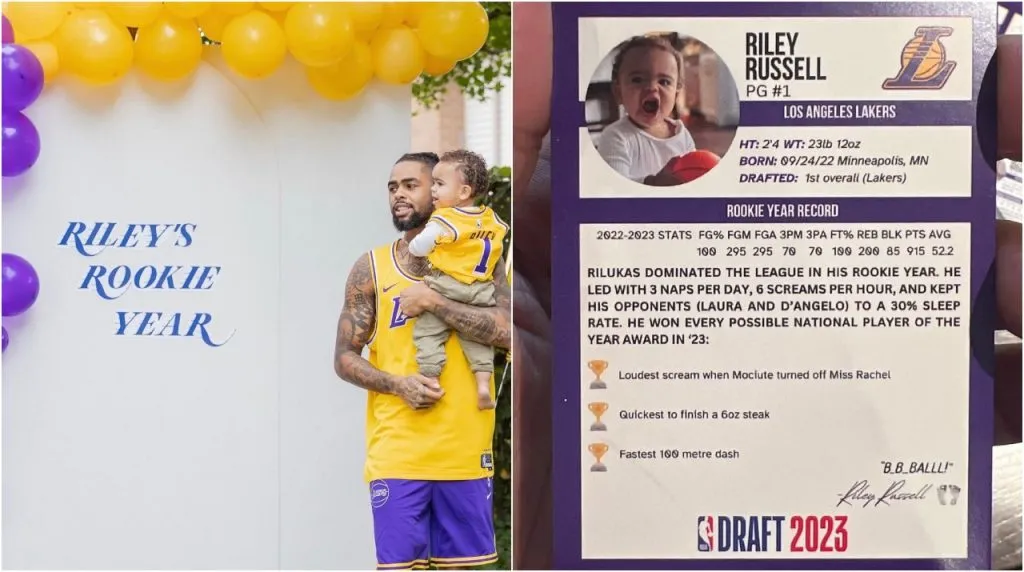 Hijo de D’Angelo Russell (Foto: Instagram / @dloading)