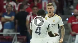 Kroos humilló a Llorente y anotó un golazo para el descuento de Real Madrid
