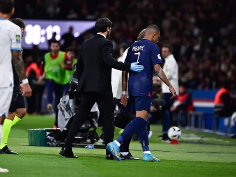 ¡Alarmas en PSG! Mbappé salió lesionado