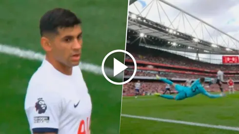 Cristiano Romero anotó en contra para el Arsenal.