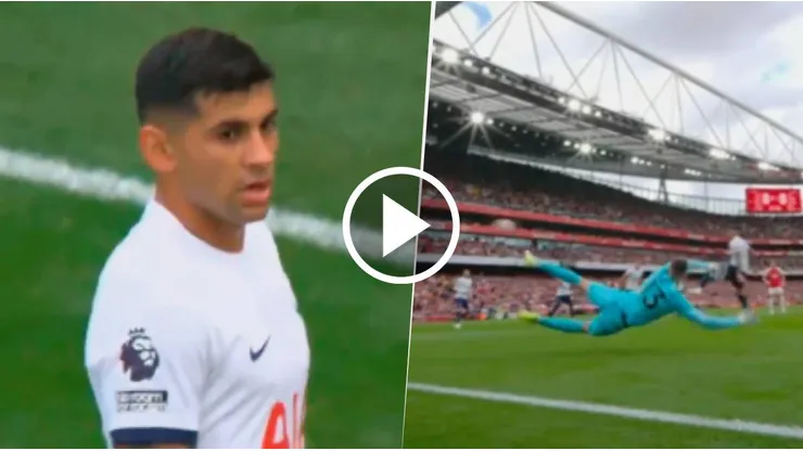 Cristiano Romero anotó en contra para el Arsenal.