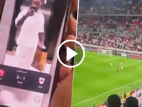 ¡Raro! App anticipó en el estadio el gol del Al Rayyan vs. Al Arabi