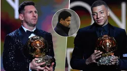 ¿Se olvidó de Lionel Messi? Nasser Al Khelaifi dijo que el Balón de Oro se lo merece Kylian Mbappé. Getty Images.