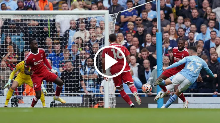 El zurdazo de Foden para el 1-0.