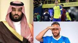 Mohamed Bin Salman, Cristiano Ronaldo y Neymar.