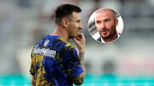 Lionel Messi y David Beckham.