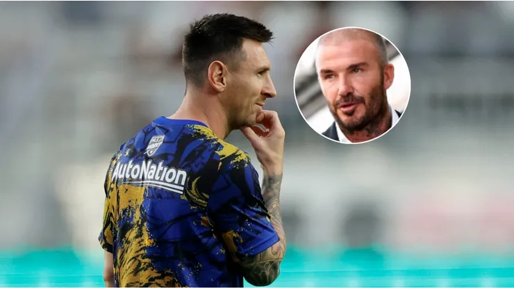 Lionel Messi y David Beckham.
