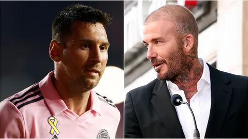 Leo Messi y David Beckham.