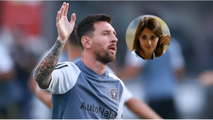 Leo Messi y Antonela Rocuzzo.