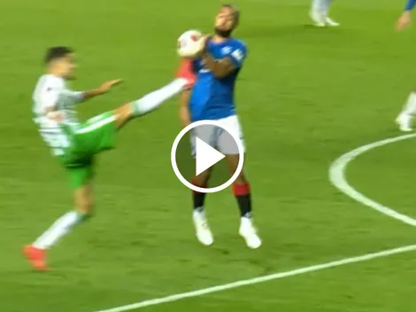 (VIDEO) Descalificadora patada de Bartra en la Europa League