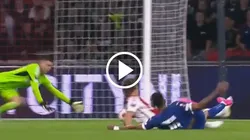 Blooper y golazo: Aubameyang se resbaló y le salió un tiro inatajable