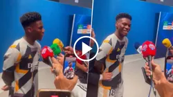 Aurélien Tchouaméni dejó claro que habla en un perfecto español.