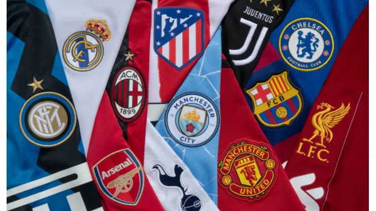 Principales clubes del fútbol europeo.