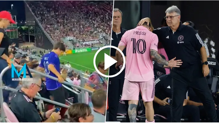 Hinchas de Inter Miami abandonaron el estadio tras la salida de Messi
