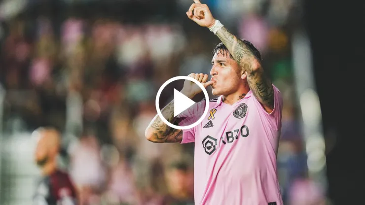 El festejo de Facu Farías por el gol de Inter Miami ante Toronto.