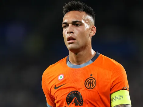 Lautaro Martínez se calentó por el debut del Inter ante Real Sociedad