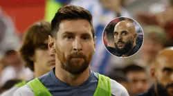 Lionel Messi y Yassine Cheuko.