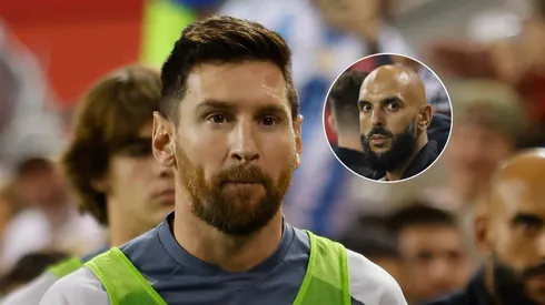 Lionel Messi y Yassine Cheuko.