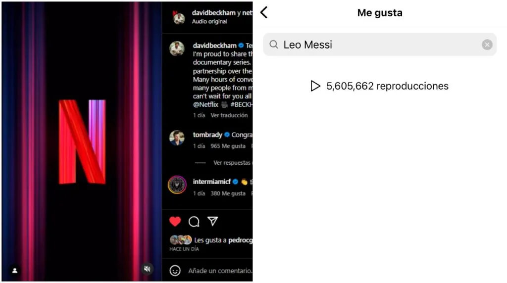 Messi no ha reaccionado al anuncio de Beckham (Foto:  Instagram / @davidbeckham)