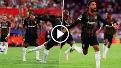 Angelo Fulgini marcó un golazo de tiro libre para Lens.