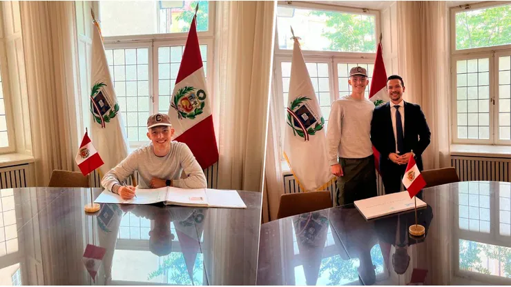 Oliver Sonne inscribió su acta de nacimiento y acerca su convocatoria con Perú