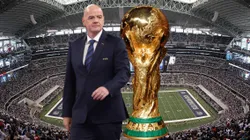 Gianni Infantino admitió que quedó impresionado con el AT&T Stadium de la ciudad de Texas, posible recinto de la Final del Mundial 2026. Getty Images.