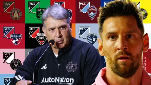 Tata Martino y Lionel Messi.