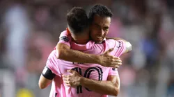 Lionel Messi y Sergio Busquets.