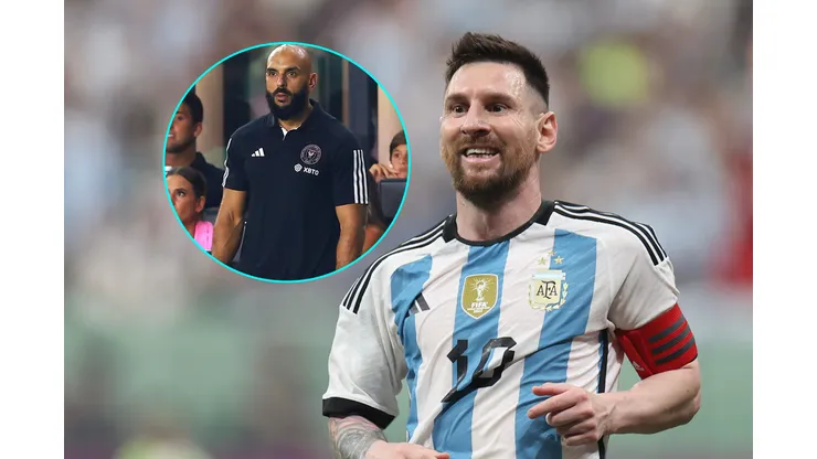 Un ex Argentina visitó a Messi en Miami y su guardaespaldas lo vigiló de cerca