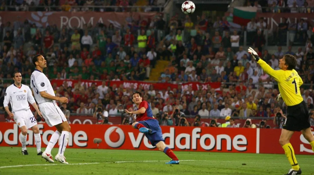 Messi en Barcelona ganó cuatro Champions League.