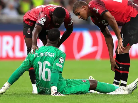 La peor noticia para AC Milan: Maignan salió lesionado en la Champions League