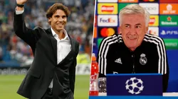 Carlo Ancelotti dijo que admira a Rafael Nadal, pero no se refirió a la posibilidad de que sea presidente del Real Madrid. Getty Images.