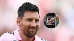Lionel Messi y su foto de perfil en WhatsApp.