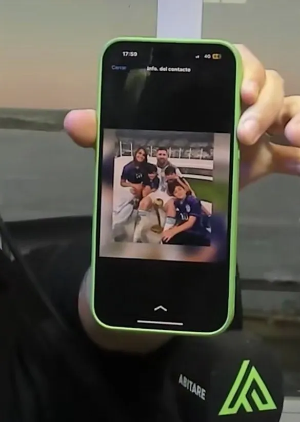 Foto que tiene Messi de perfil en WhatsApp (Foto: X / @M30Xtra)