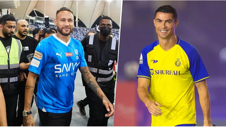 Cristiano Ronaldo y Neymar Júnior colaboraron para que los gobiernos de Arabia Saudita e Irán mejoraran su relación. Getty Images.