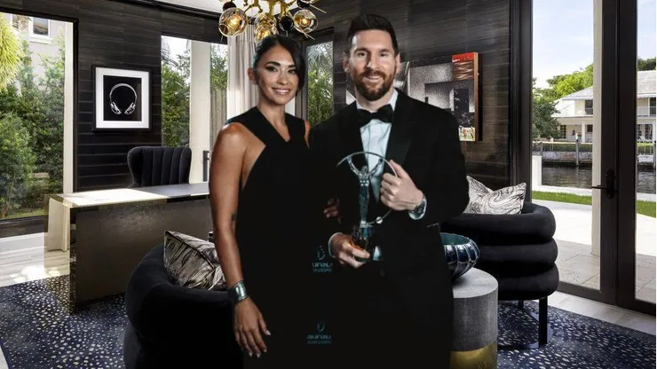 Salieron a la luz imágenes del interior de la casa de Lionel Messi y Antonela Roccuzzo en Miami.