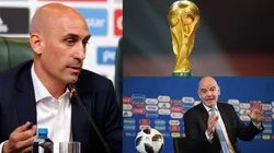 Luis Rubiales y Gianni Infantino.