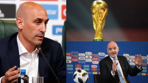 Luis Rubiales y Gianni Infantino.