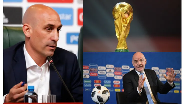Luis Rubiales y Gianni Infantino.