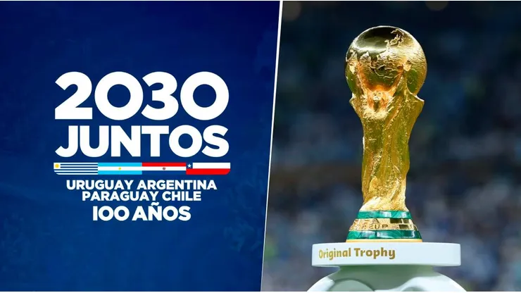 Conmebol recibió la petición de 47 sedes procedentes de Argentina, Uruguay, Chile y Paraguay para la organización de la Copa Mundial 2030. Getty Images.