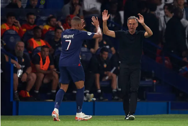 Luis Enrique quería a Kylian Mbappé cuanto antes en su plantilla. Getty Images.