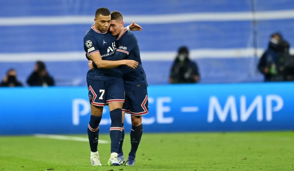 Kylian Mbappe y Marco Verratti: Getty Images