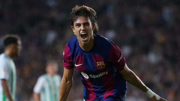 Joao Félix anotó su primer gol con el FC Barcelona.
