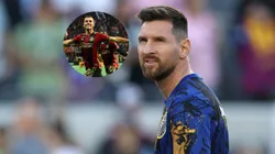 Brooks Lennon y Lionel Messi.