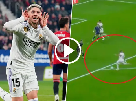 Sablazo, palo y adentro: golazo de Fede Valverde para Real Madrid