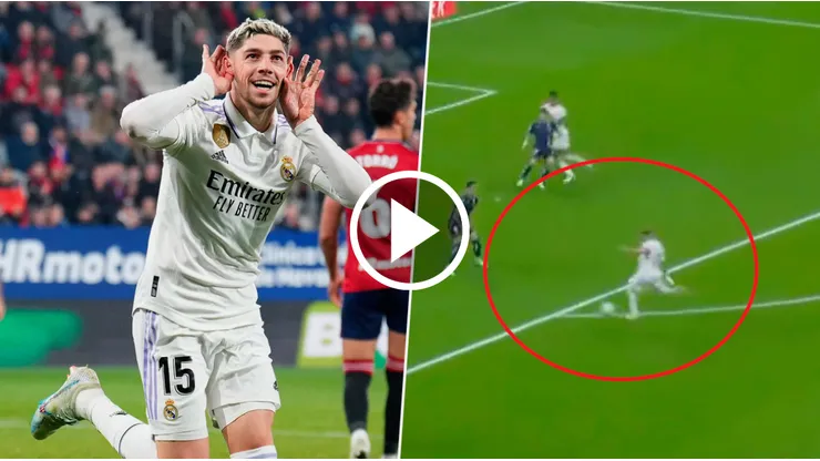 Sablazo, palo y adentro: golazo de Fede Valverde para Real Madrid